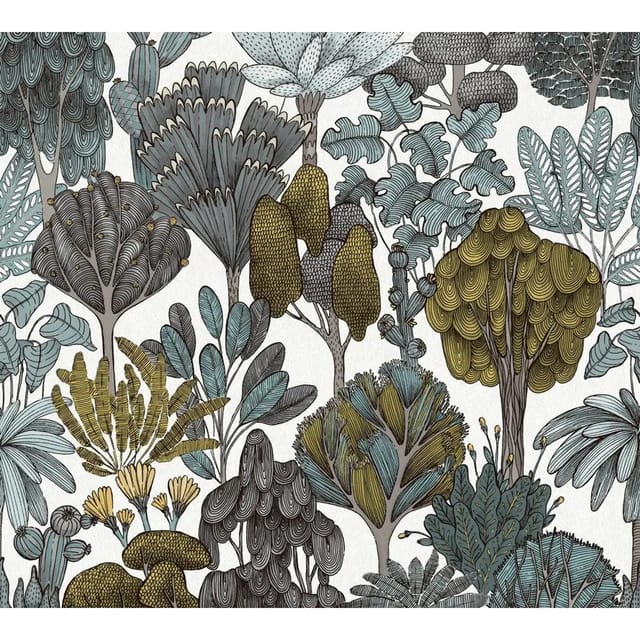 Tadessi Tapete Floral M1-No.1459 Vliestapete in Grau