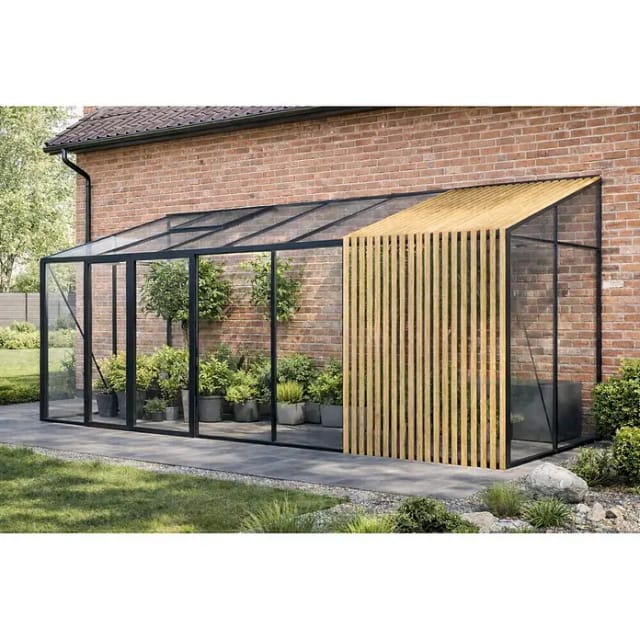 Bloomcabin Premium-Qualität Gewächshaus Wandgewächshaus mit Accoya Fusion GHLTAF11