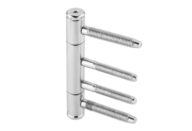 SOTECH Türband 3-Teilig Ø15 mm Stahl Vernickelt für Holzzargen