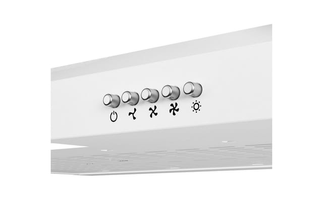 CIARRA Unterbauhaube 60 cm Einbau Dunstabzugshaube 220 m³/h 3 Stufen LED Weiß CAW6903A