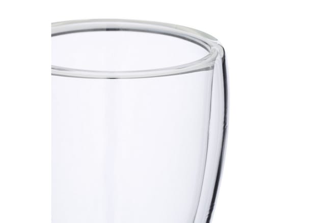 Relaxdays Latte Macchiato Gläser Borosilikatglas Transparent Doppelwandig 6er Pack 11 cm x 9 cm 160 g