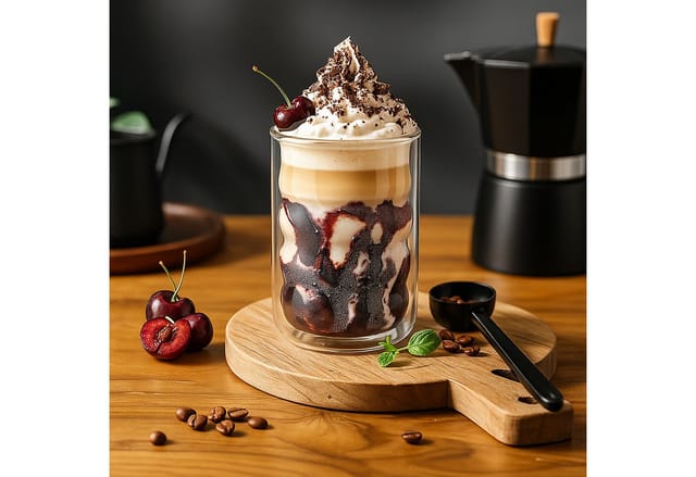 Relaxdays Latte Macchiato Gläser 6er Pack Borosilikatglas Transparent Doppelwandig mit Löffel 350 ml