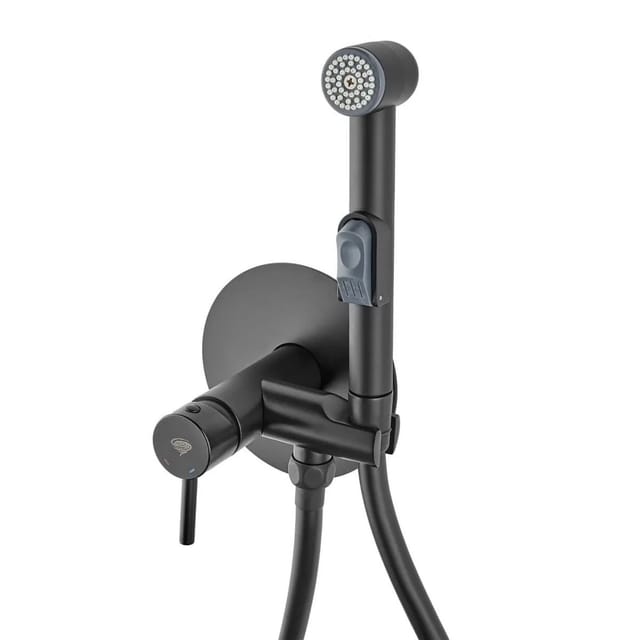 Swiss Aqua Technologies Spraybrause Bidetbrause-Set mit Mischfunktion Schwarz Matt
