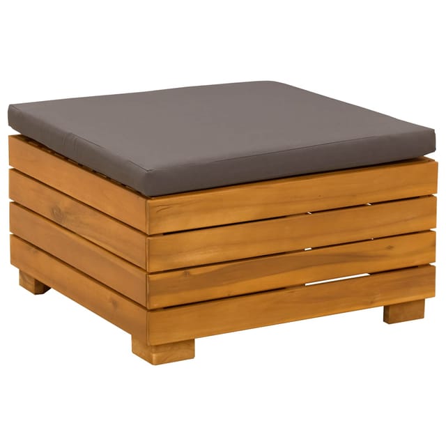 vidaXL Garten-Fußhocker Massivholz Akazie Braun 42022437