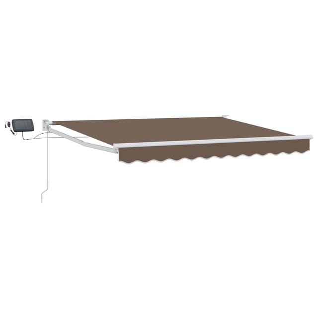 vidaXL Manuelle Gelenkarmmarkise mit LEDs Taupe 3426062