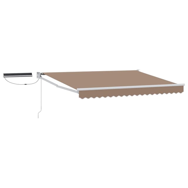 vidaXL Elektrische Ausziehbare Markise Taupe 3426221
