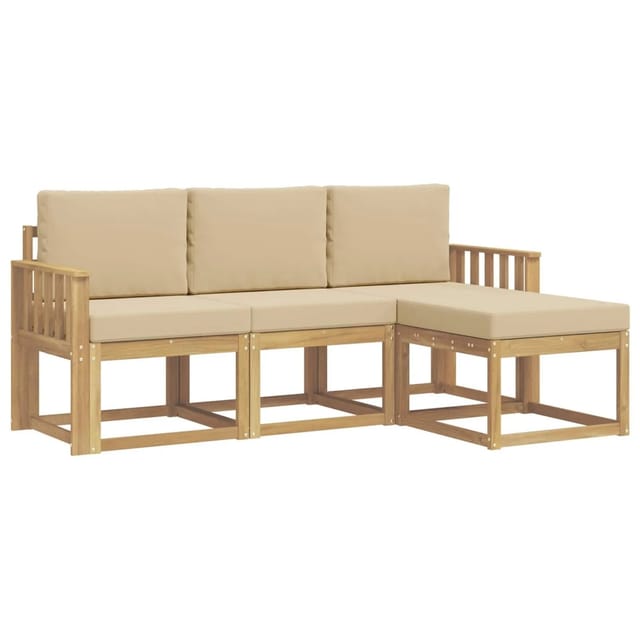 vidaXL Outdoor-Sofagarnitur 4-Tlg 3387452