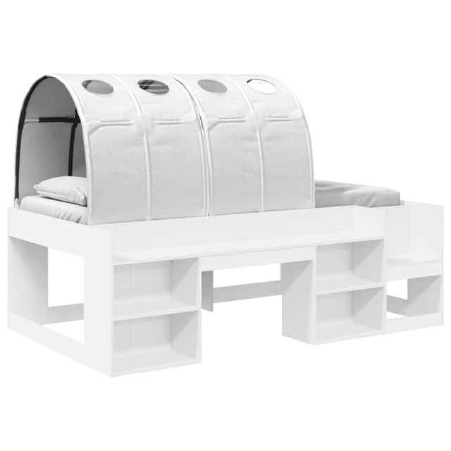 vidaXL Bett mit Tunnel 4 Stk Weiß Holzwerkstoff 3423587