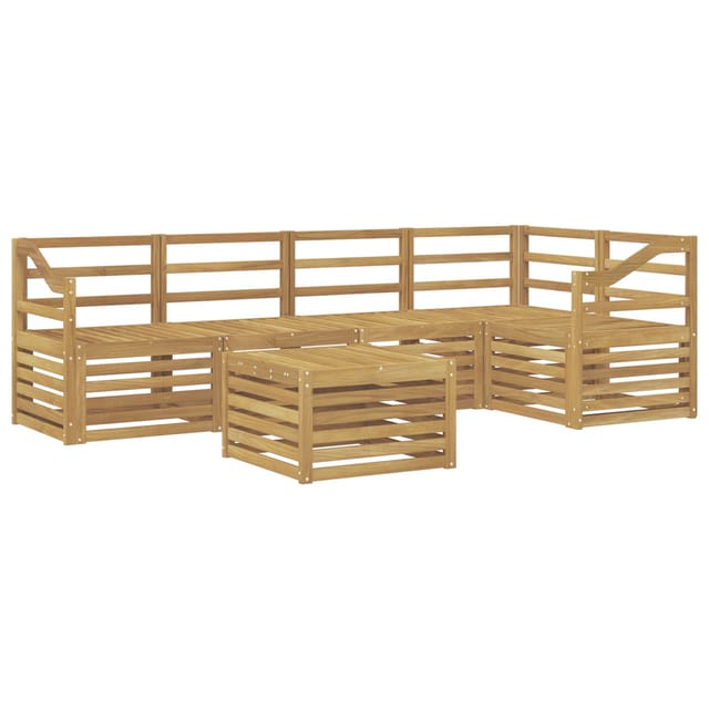 vidaXL Outdoor-Sofagarnitur 6-Tlg Weiß 59 x 59 x 37 cm 3391889