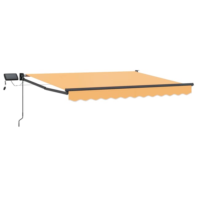 vidaXL Manuelle Gelenkarmmarkise mit LEDs Sand 3425560