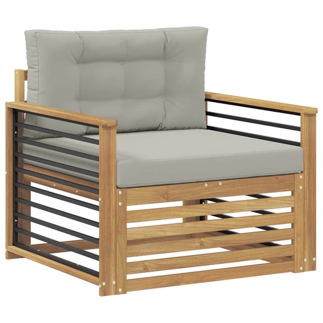vidaXL Outdoor-Sofa Polyester Weiß 3439148