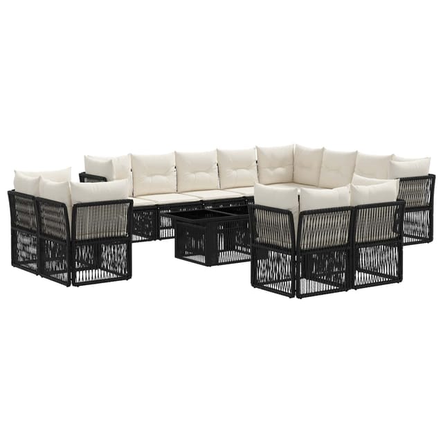 vidaXL Gartensofa-Set 13-Tlg Poly-Rattan 3436567