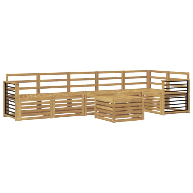 vidaXL Outdoor-Sofagarnitur 7-Tlg Weiß 59 x 59 x 37 cm 3391964