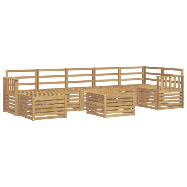 vidaXL Outdoor-Sofagarnitur 8-Tlg Weiß 59 x 59 x 37 cm 3392224