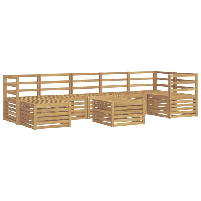 vidaXL Outdoor-Sofagarnitur 8-Tlg Weiß 59 x 59 x 37 cm 3392214