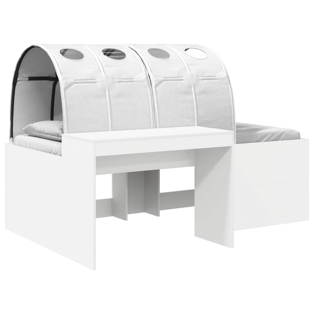 vidaXL Bett mit Tunnel 4 Stk Weiß Holzwerkstoff 3423671