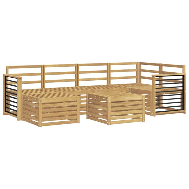 vidaXL Outdoor-Sofagarnitur 7-Tlg Weiß Polyester 3392164