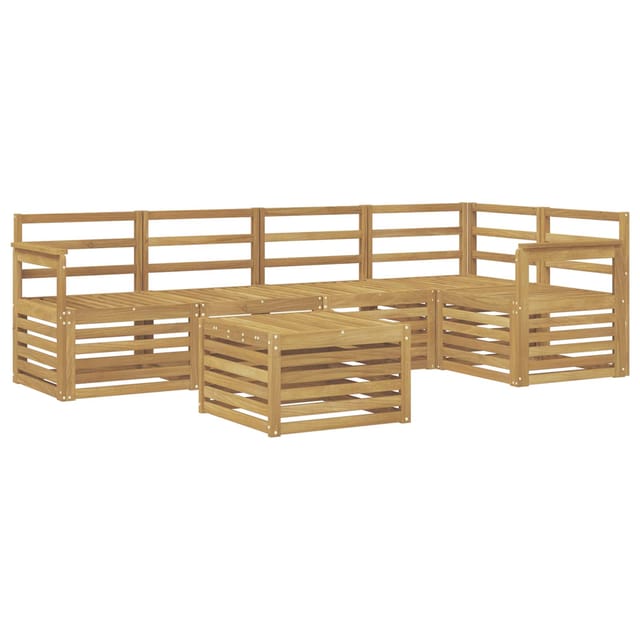 vidaXL Outdoor-Sofagarnitur 6-Tlg Weiß 59 x 59 x 37 cm 3391859