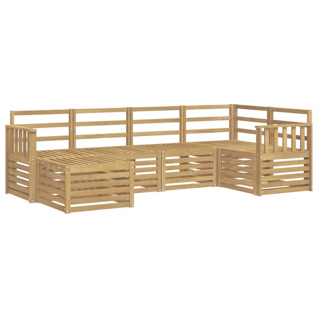 vidaXL Outdoor-Sofagarnitur 6-Tlg Weiß Polyester 3392104