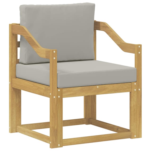 vidaXL 2 Stück Outdoor-Sofagarnitur Polyester Weiß und Hellgrau 3438990