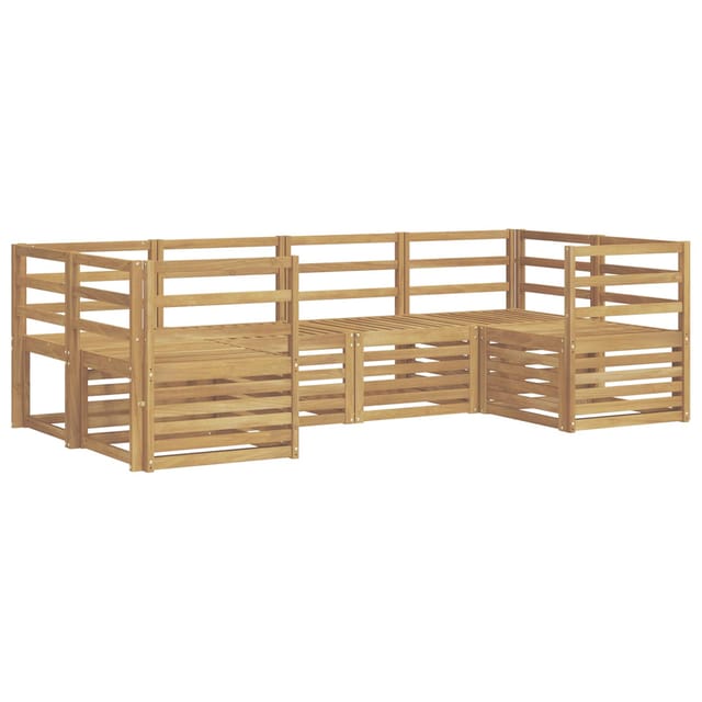 vidaXL Outdoor-Sofagarnitur 6-Tlg Weiß 245 x 126,5 x 73 cm 3392374