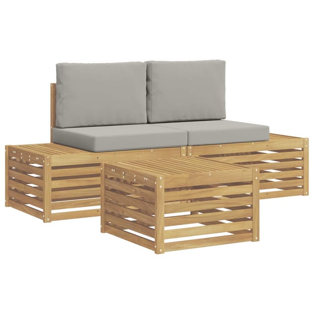 vidaXL Outdoor-Sofagarnitur 4 Stück 3392461