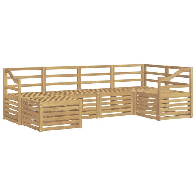 vidaXL Outdoor-Sofagarnitur 6-Tlg Weiß Polyester 3392129