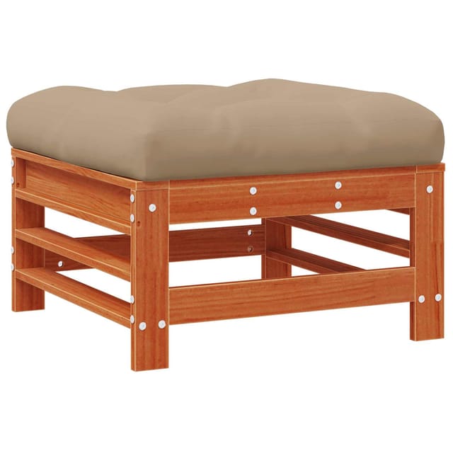 vidaXL Gartenfußstütze Massives Kiefernholz Wachsbraun 865631