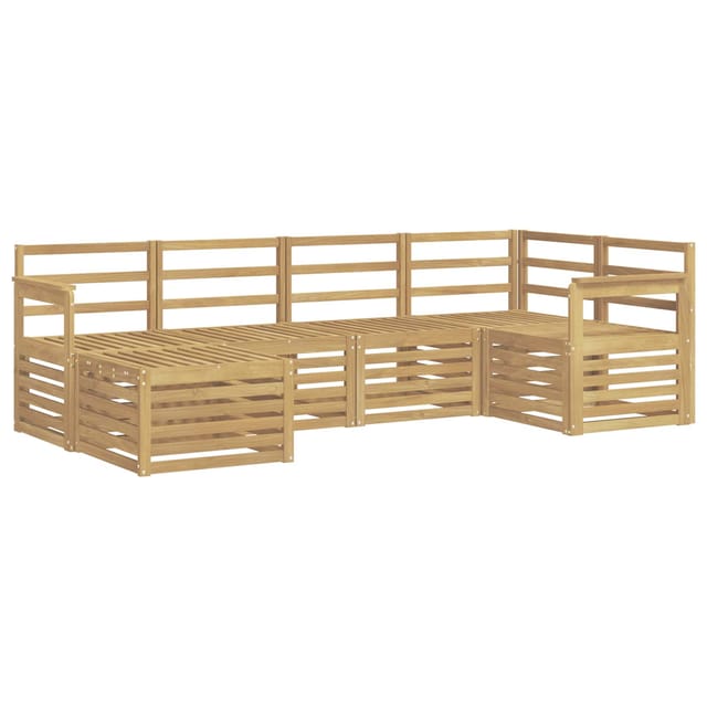 vidaXL Outdoor-Sofagarnitur 6-Tlg Weiß Polyester 3392099