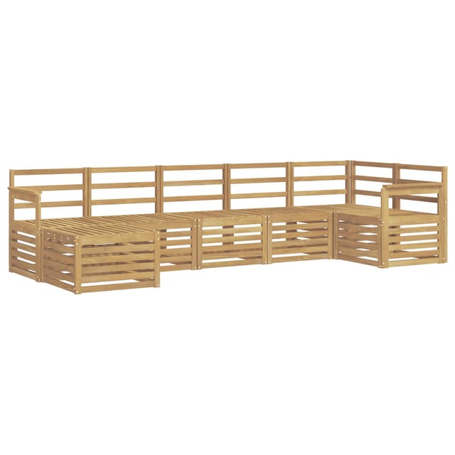 vidaXL Outdoor-Sofagarnitur 7-Tlg Weiß 3392179