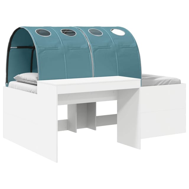 vidaXL Bett mit Tunnel 4 Stk Artisian Eiche und Hellblau Holzwerkstoff 3423654