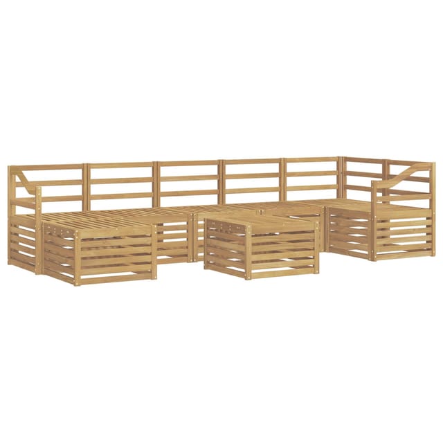 vidaXL Outdoor-Sofagarnitur 8-Tlg Weiß 59 x 59 x 37 cm 3392249