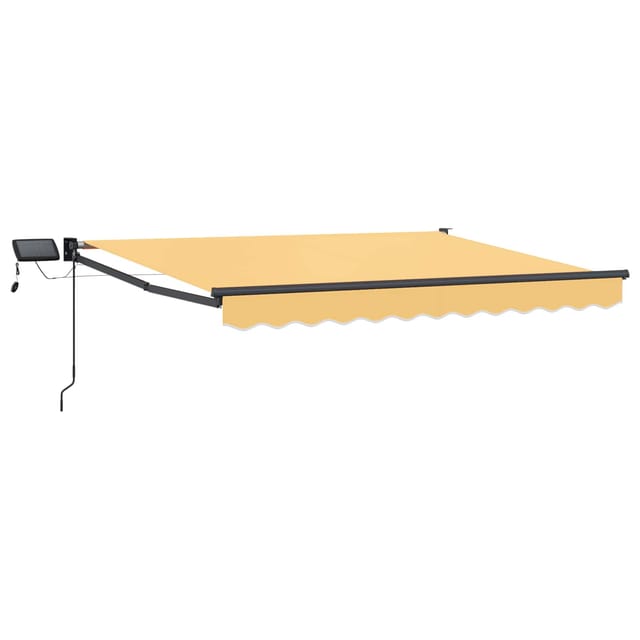 vidaXL Manuelle Gelenkarmmarkise mit LEDs Sand 3426211