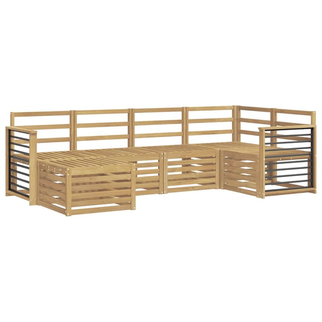 vidaXL Outdoor-Sofagarnitur 6-Tlg Weiß Polyester 3392124