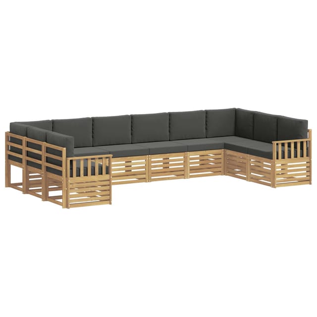 vidaXL Outdoor-Sofagarnitur 7-Tlg Weiß und Anthrazit 3392577