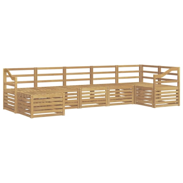 vidaXL Outdoor-Sofagarnitur 7-Tlg Weiß 3392209