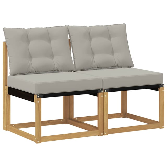 vidaXL 2 Stück Outdoor Mittelsofa 901610