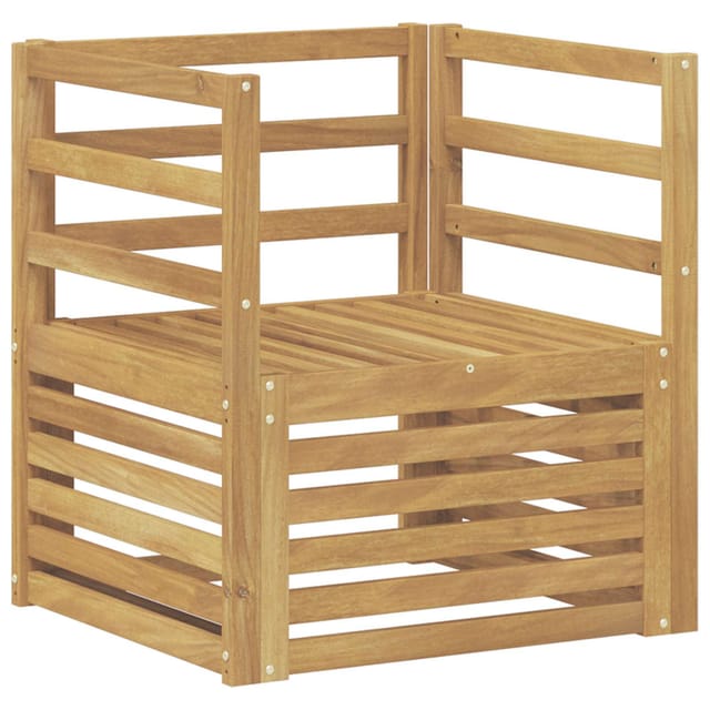 vidaXL Outdoor-Sofa Massivholz Akazie Weiß 3439076