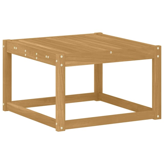 vidaXL Tisch für Outdoor Massivholz Akazie Weiß 59 x 59 x 37 cm 901451