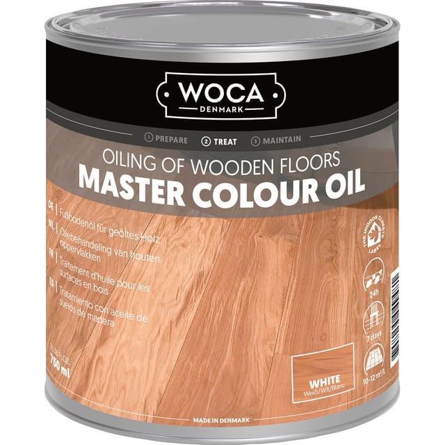 Woca Meister Colour Öl 0,75, Holzbodenpflege Weiß