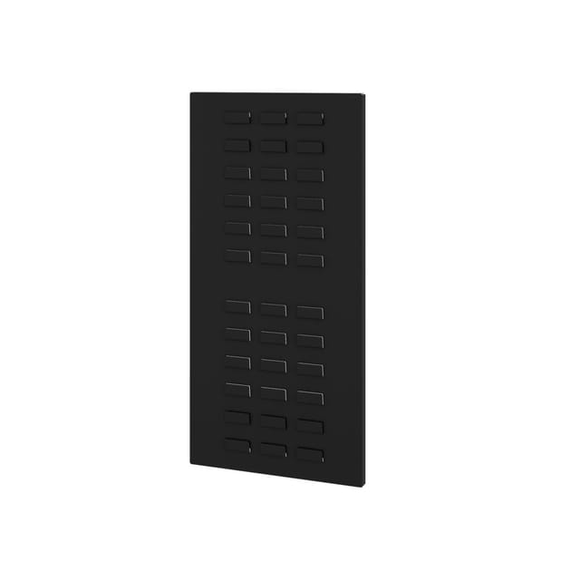 JAN NOWAK Seitliche Lochplatte für Behälter für den MEGAN-Schrank Schwarz 334 x 684 x 18 mm