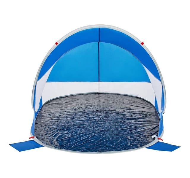 Furnicato Strandzelt Pop Up Azurblau 205 X 125 X 90 Cm