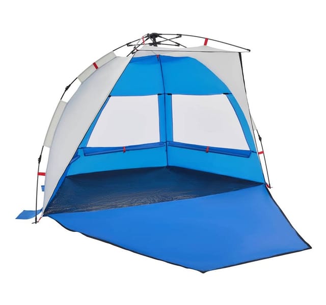 Furnicato Strandzelt Azurblau 224 X 138 X 142 Cm Quick Release System