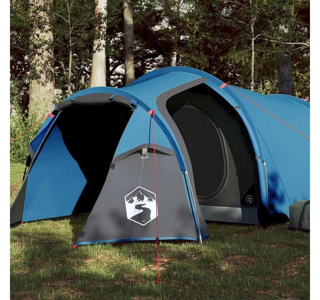 Furnicato Campingzelt Tunnelzelt Blau 205 X 120 X 96 Cm