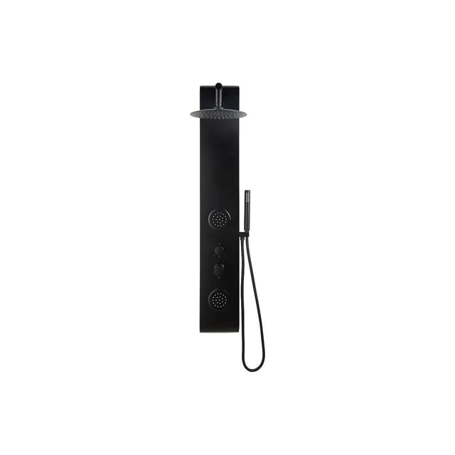 Vente-unique Duschsäule Jubida Schwarz 20 cm