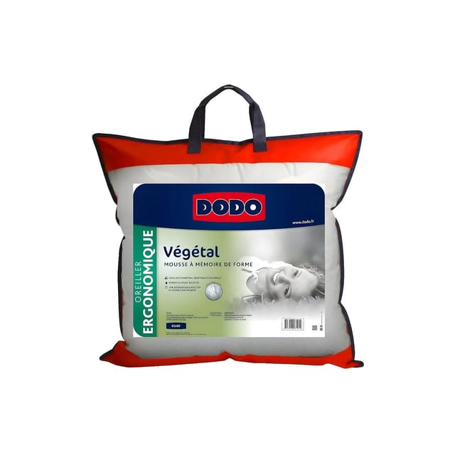 Vente-unique Kopfkissen Vegetal Weiß 60 cm