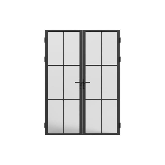 Vente-unique Tür-Komplettsets Seroto Schwarz 83 cm