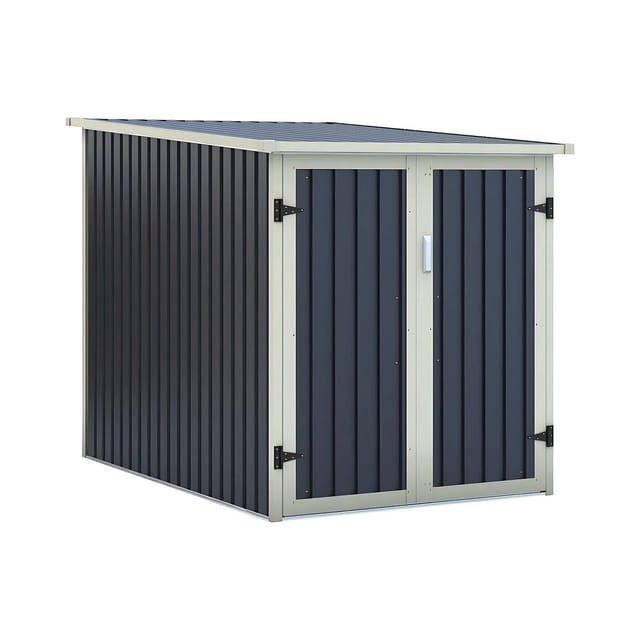 Vente-unique Fahrradbox Niki Anthrazitgrau 128 cm