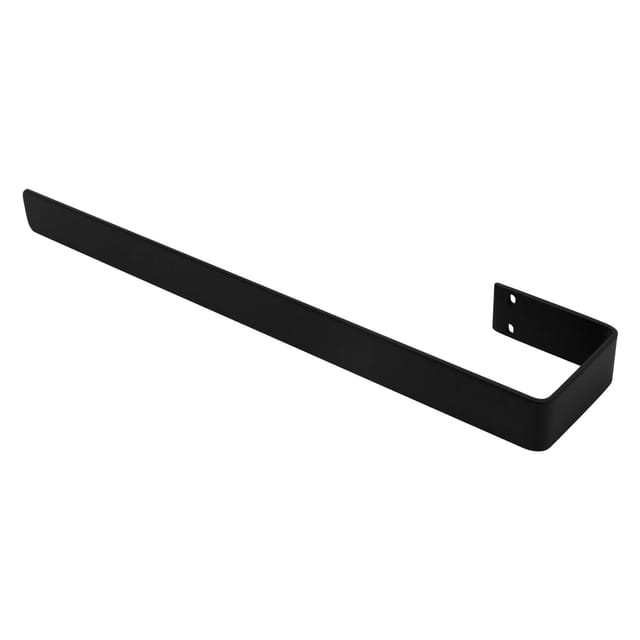 LuxeBath Handtuchhalter 50 cm aus Stahl Schwarz Wandmontage