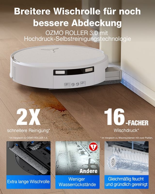 ECOVACS DEEBOT T90 OMNI Saug- und Wischroboter mit Praktischer All-In-One-OMNI-Station